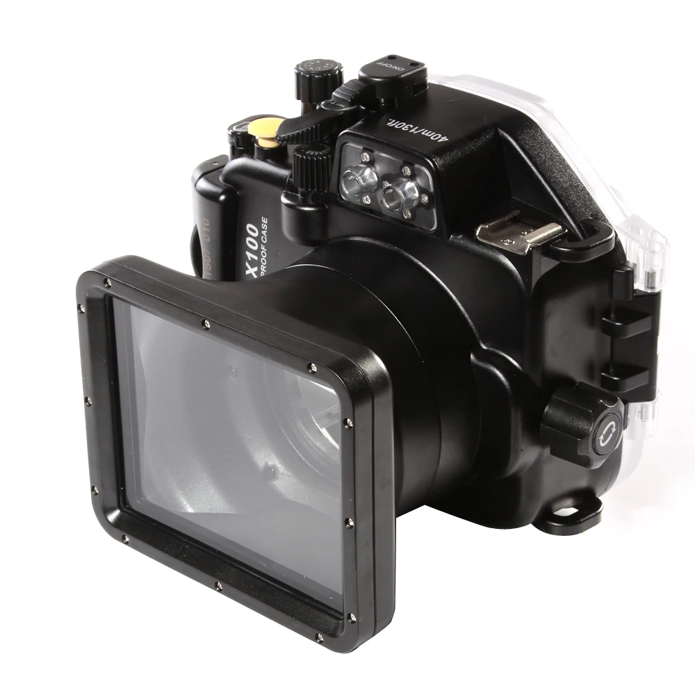 Meikon LX100 40m 130ft Waterproof Underwater Housing Camera Diving Case Cover for Panasonic DMC-LX100 24-75mm
