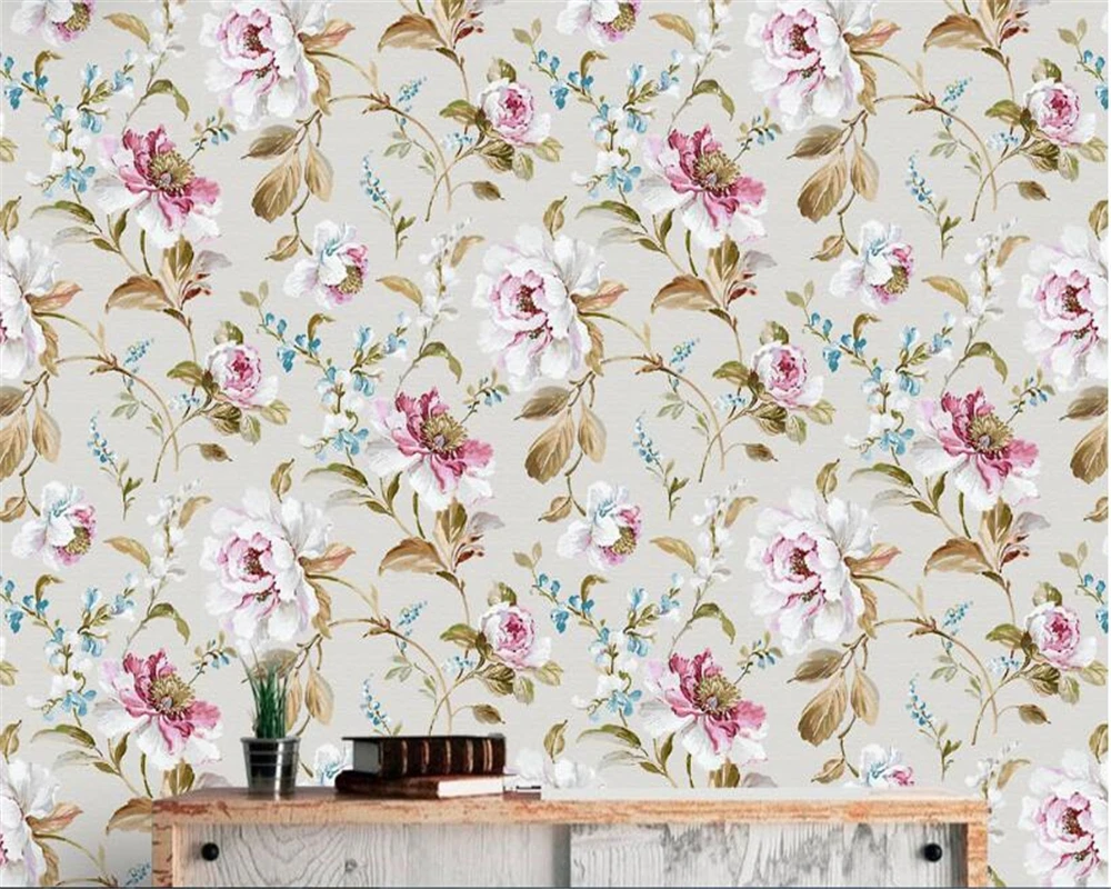 Télécharger gratuitement Images Beibehang European Style Silk Papel De Parede 3d Wallpaper Retro dernière par