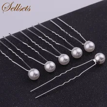 Sellsets 200 шт/партия 8 мм/10 мм белый и искусственный жемчуг свадебные шпильки ювелирные изделия невесты Свадебные аксессуары для волос