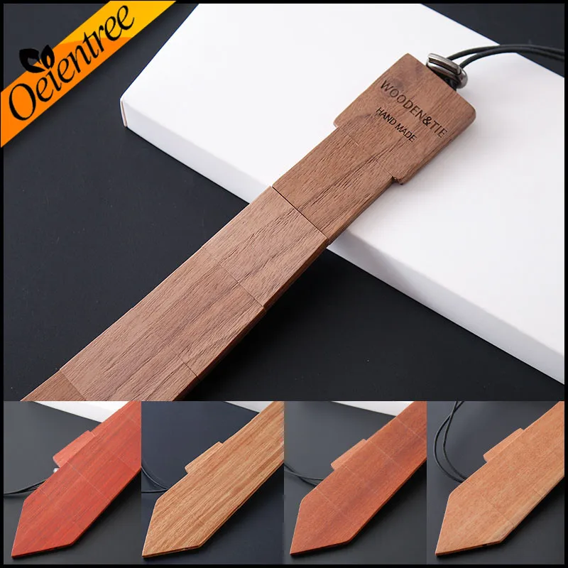 Online Venta directa de fábrica de la corbata de madera de moda 2017 100% corbatas clásicas de Paisley para hombres ropa Formal de madera corbata de boda