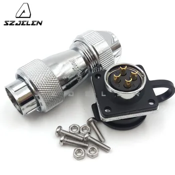 

SZJELEN WS20 series 4 pin connector, Air power connector 4 pin plug socket, Electrical equipment installed power connectors