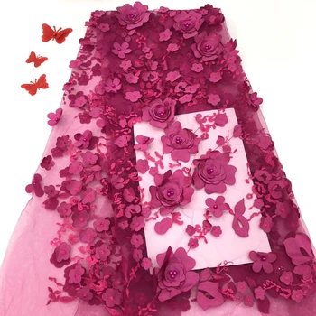 

Fuchsia Most popular african swiss lace fabric+aso oke scraf swiss voile lace in switzerland high quality for dress