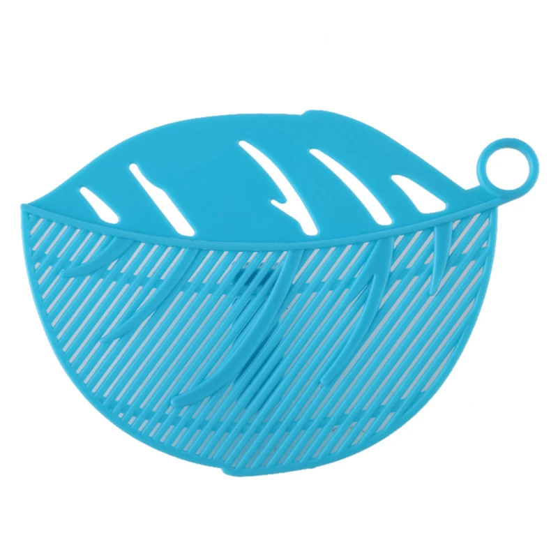 1 шт. промывка риса в виде листьев гаджет лапша спагетти бобы дуршлаги и ситечки кухонные вещи сетка фрукты овощи мойка инструмент для очистки - Цвет: Blue