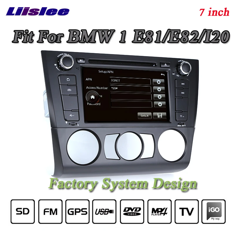 Clearance Liislee For BMW 1 E81 E82 I20 Stereo Radio 3G BT Canbus DVD Player GPS MAP Navigation 1080P HD Screen System Original NAV Design 3