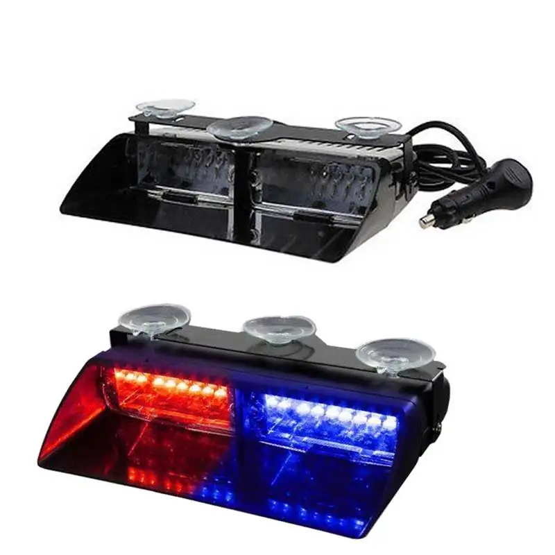 

New arrival Universal Type 8/8 16 LED Strobe Light Flash Emergency Light Windshield Light S2