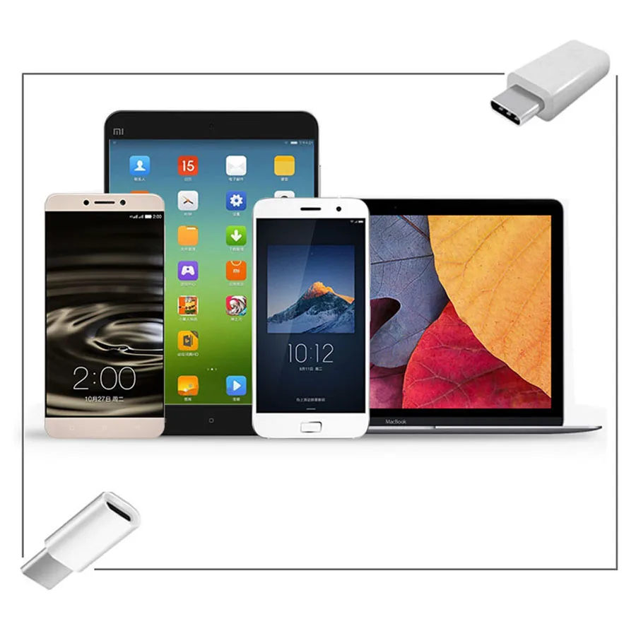 USB 3,1 type-C штекер Micro USB 2,0 Женский адаптер конвертер type C для Macbook Nokia N1 ChromeBook Nexus 5X6 P XC3111