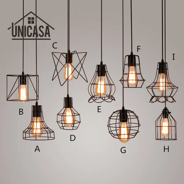 Antique Wrought Iron Pendant Lights Industrial Mini Lighting Antique Wrought Iron Pendant Lights Industrial Mini Lighting Fixtures Vintage Black Metal Kitchen Island Office Led