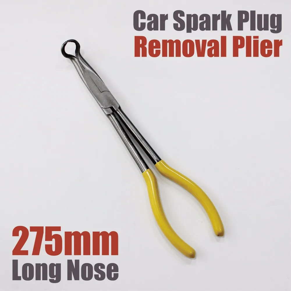 Car spark plug wire removal Pliers long jaws nose cylinder cable clamp