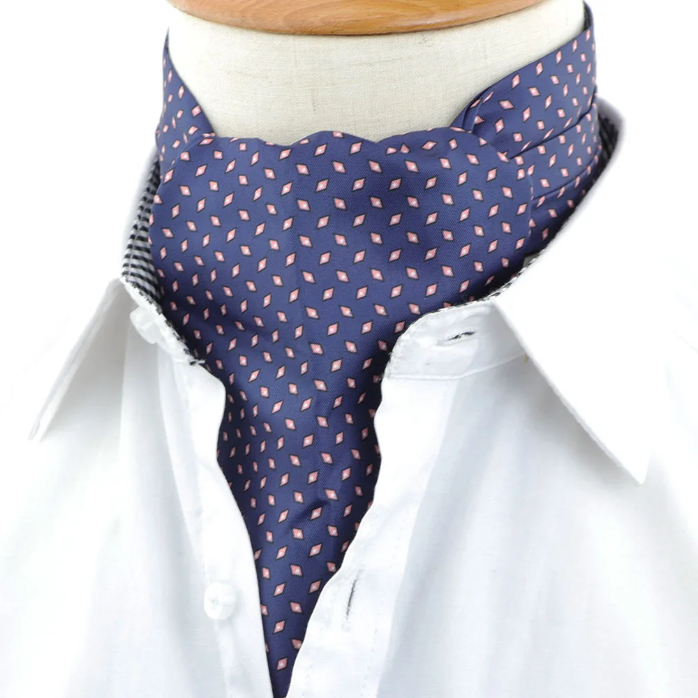 Мужской винтажный Свадебный формальный галстук для отдыха Ascot Scrunch самостоятельно Британский галстук из полиэстера - Цвет: 9