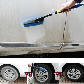 

Newest Car Wash Brush Auto Exterior Retractable Long Handle Water Flow Switch Foam Bottle Car Cleaning Brush For Car Accessories