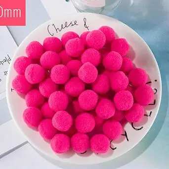 100 шт. 10/15/20/25 мм Мини пышная Нижняя Pom Poms помпонами ручной работы для детей игрушки свадебный Декор DIY товары для шитья и рукоделия