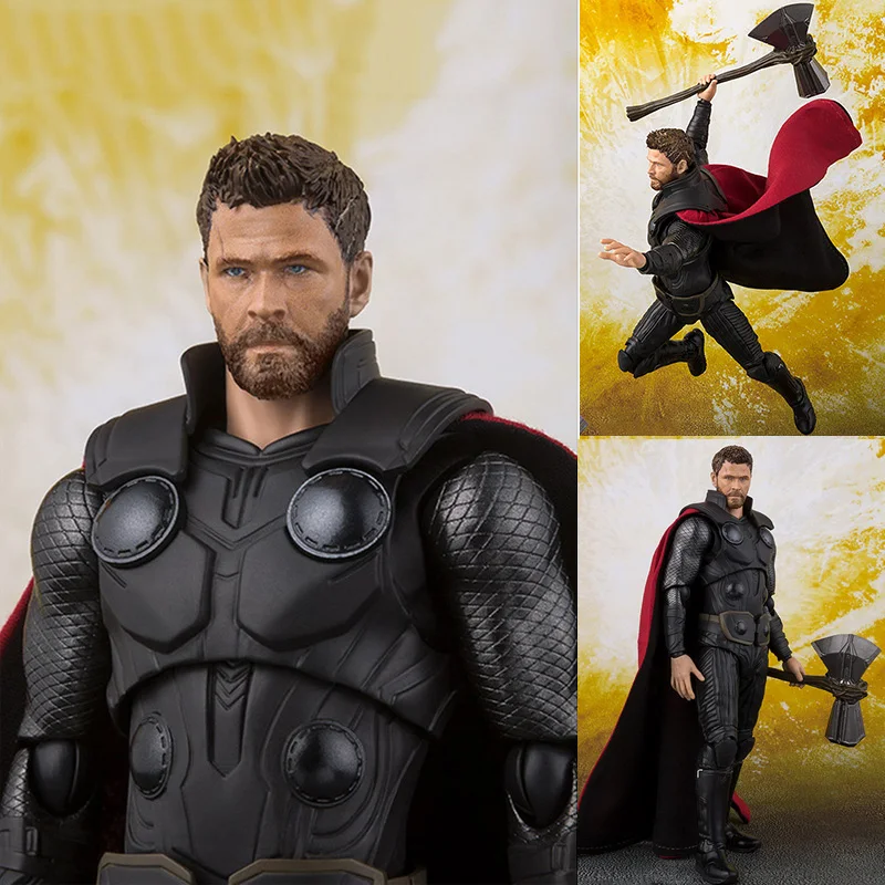 

SHF S.H.Figuarts 6"Thanos iron Man ThorHulk Spiderman Action Figure Cosmic Cube Tesseract Marvels 2019 Avenger 4 Infinity War
