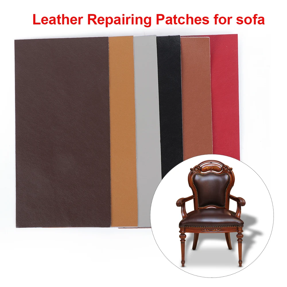 

1PC 10*20CM Sofa PU Leather Self Adhesive Patches Fabric Sticker Stick-on No Ironing Repairing Fabric Sticker Home Renew Tools