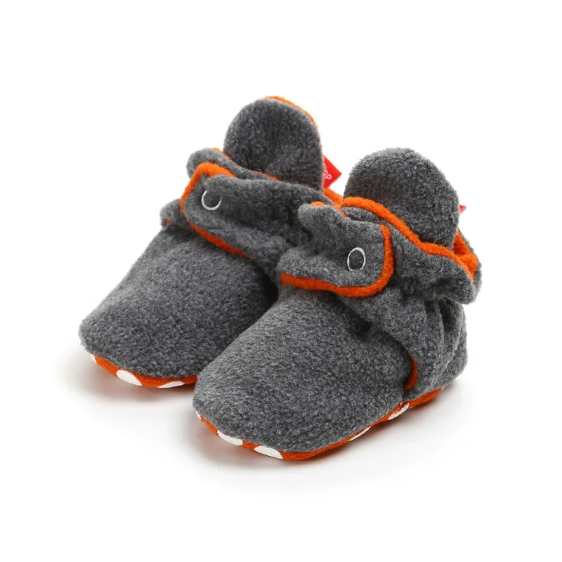 Зимние детские ботинки Теплые; больших размеров бархатные теплые высокие с мягкой подошвой для малышей сапоги для маленьких мальчиков