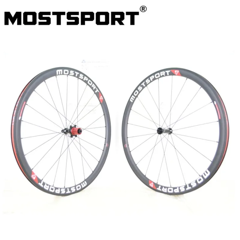Супер светильник трубчатые карбоновые колеса MOSTSPORT 38 мм с прямыми вытяжными