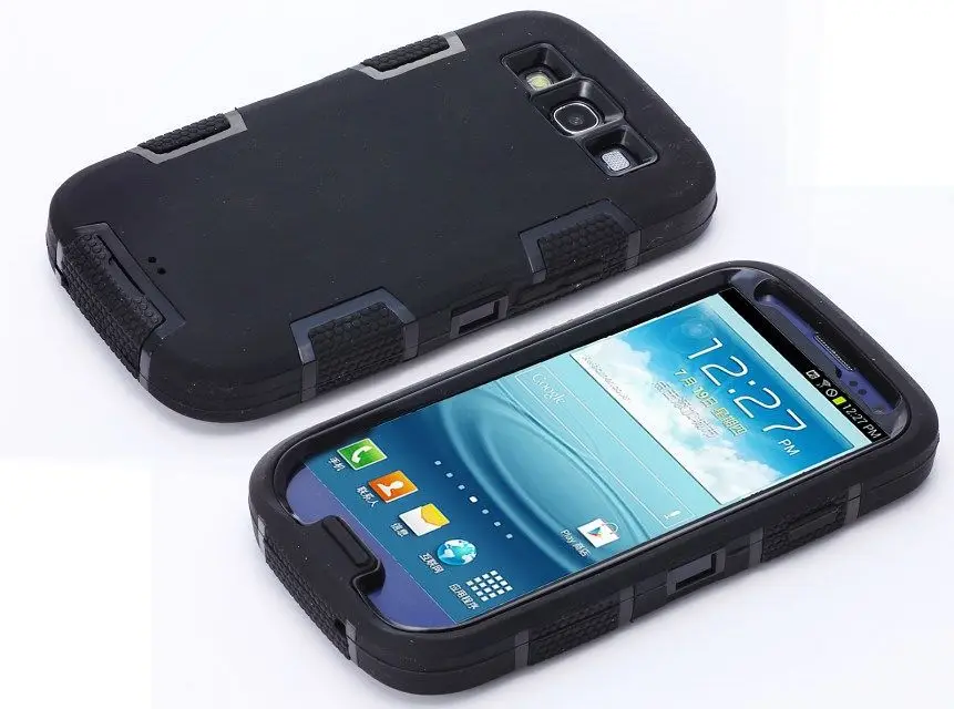 Гибридный Пластиковый+ силиконовый защитный чехол противоударный чехол для samsung Galaxy S3 Neo S3 Duos I9300i i9300