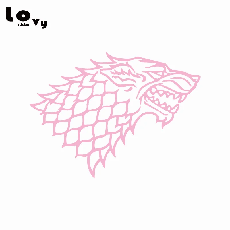 Details about   Pair Metal Game of Thrones House Stark Wolf Head Car Emblem Badges Decal Sticker