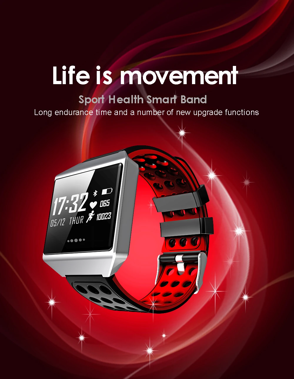 MOCRUX CK12 Smartwatch IP67 Waterproof Wearable Device Bluetooth Pedometer Heart Rate Monitor Smart Watch For AndroidIOS (1)