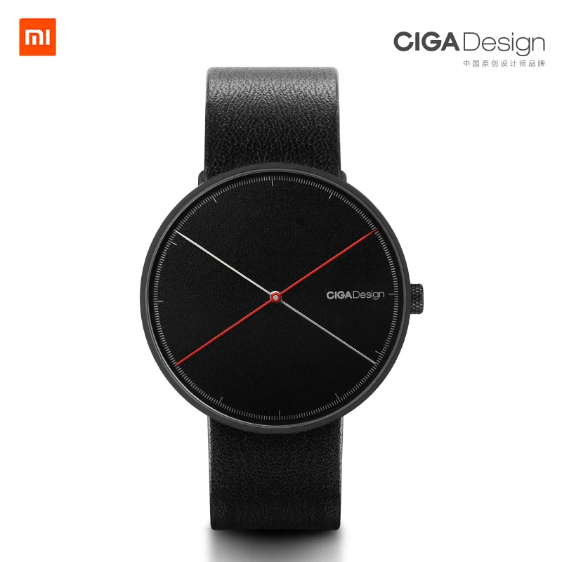 Мужские часы 009 серии Xiaomi CIGA Дизайнерские наручные Reddot Winner Модные Простые ретро