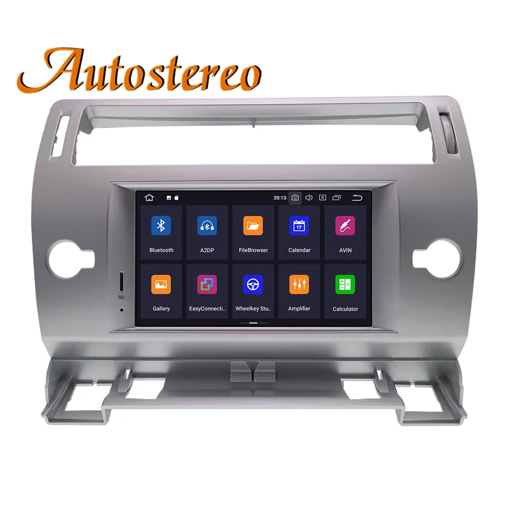 Top Android 9 Car DVD Player GPS navigation For Citroen C4 Quatre Triumph 2004-2012 auto multimedia radio tape recorder headunit IPS 2