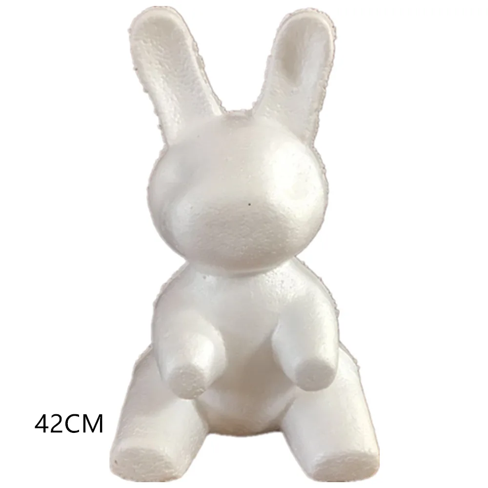 

Big Size Modeling Polystyrene Styrofoam White Bear Hare Foam Balls Crafts For DIY Christmas Gifts Party Supplies Decoration