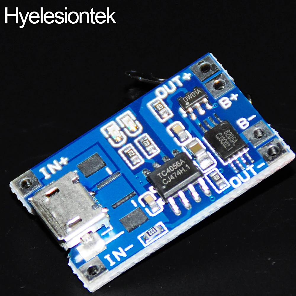

20pcs Lithium Battery Charger Module 1A Micro USB 5V 18650 TP4056 Micro USB Lithium Battery Charging Module and Protection Board