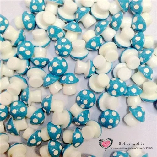 Colorful Mushrooms Pvc Mini Figures 6pcs - 3