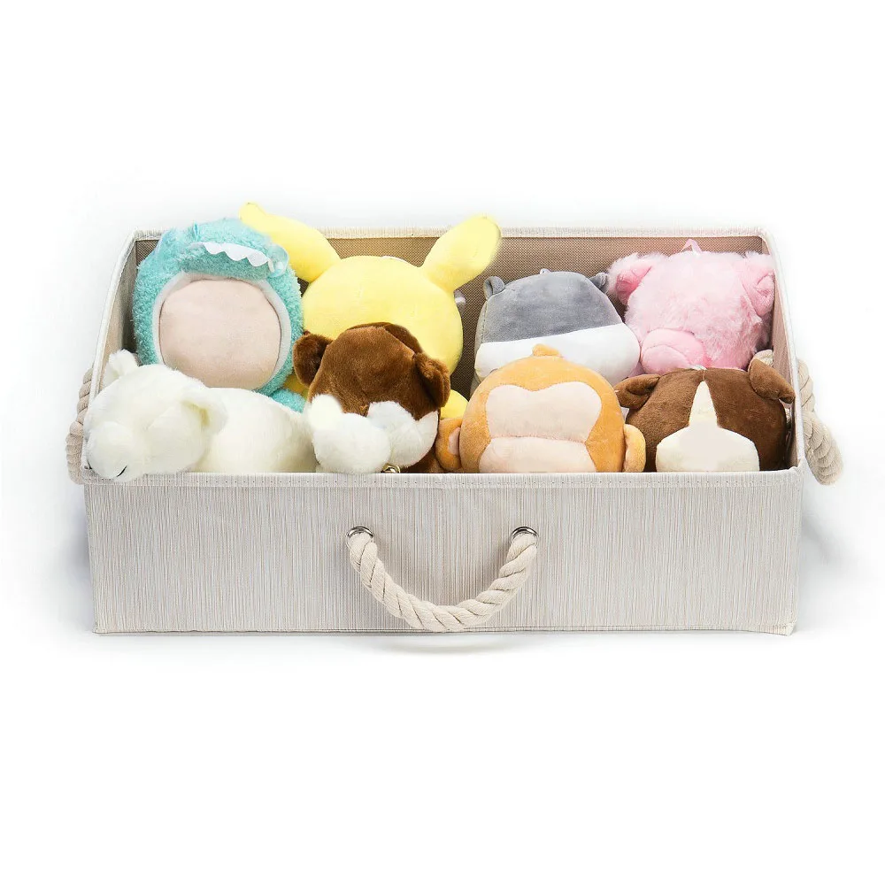 

Foldable Linen Cotton Storage Basket Europe Style Dirty Clothes Storage Laundry Basket Sundries Organizer Toy Home Storage Box