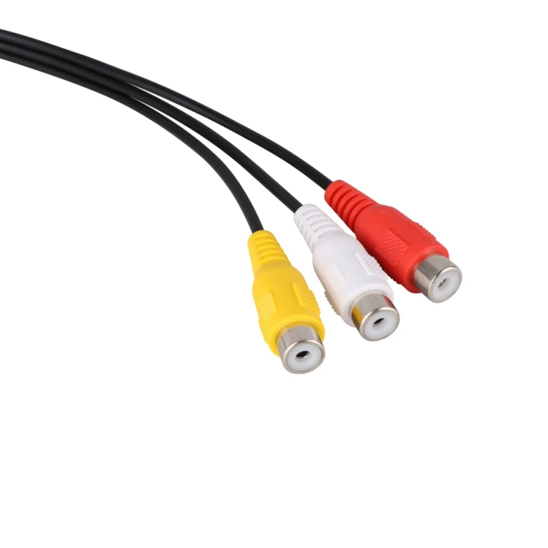 Аудиокабель 4 Pin S Video на 3 RCA Female TV адаптер кабель для ноутбука с гнездовым портом и