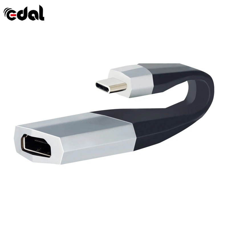 EDAL 4K Ultra HD USB 3,1 type C к HDMI адаптер type-C USB-C к HDMI кабель HDTV AV конвертер для samsung S8 Note 8 Macbook