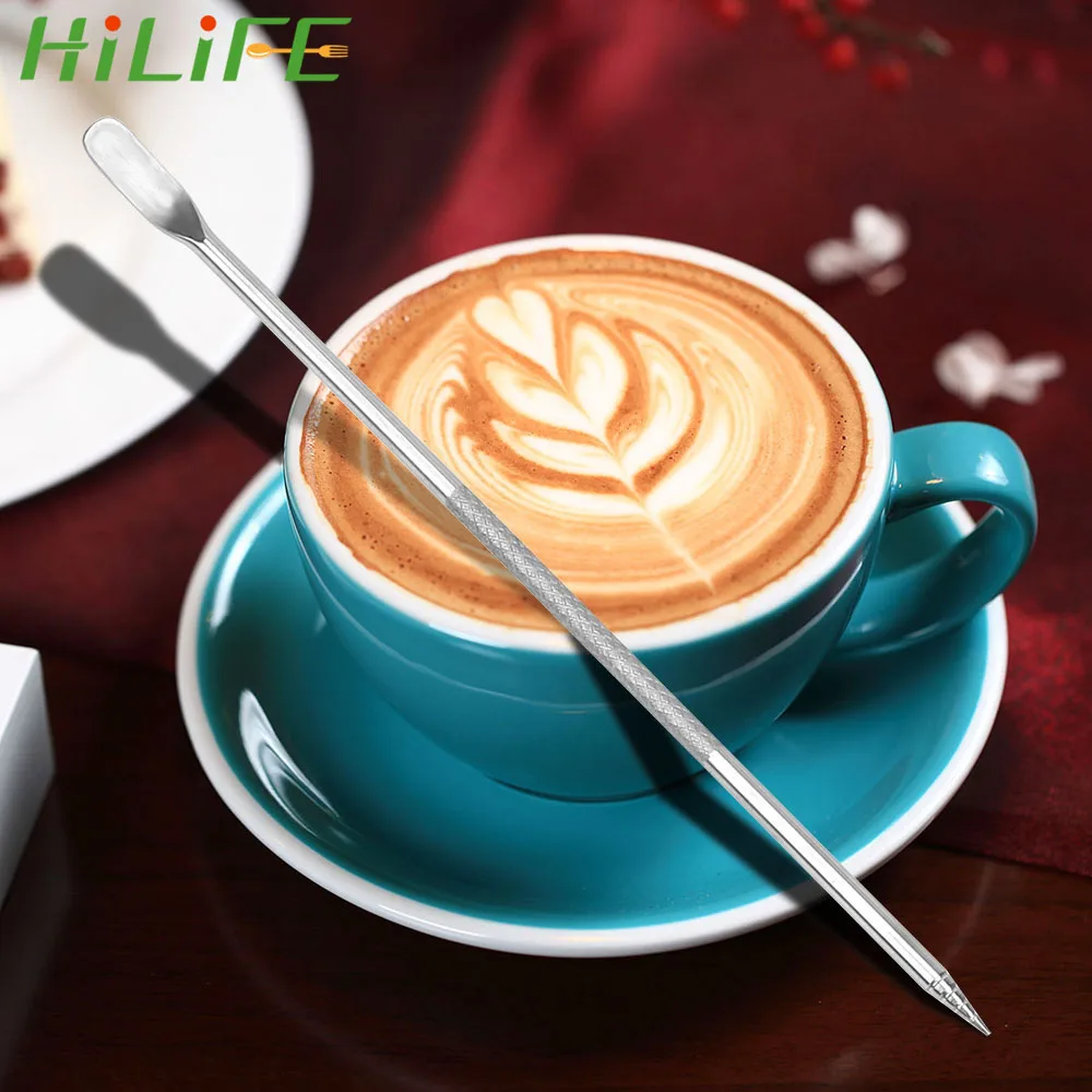 HILIFE 1PC Pull Flower Pin Holder Coffee Carving Needle Stainless Steel Coffee Tool Coffee Art Needles Coffeeware HILIFE 1PC Pull Flower Pin Holder Coffee Carving Needle Stainless Steel Coffee Tool Coffee Art Needles Coffeeware