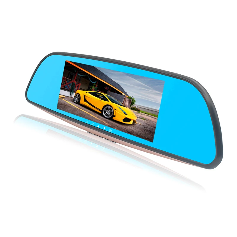 Krylcam 7 дюймовый автомобильный видеорегистратор с сенсорным экраном 1080 P две линзы