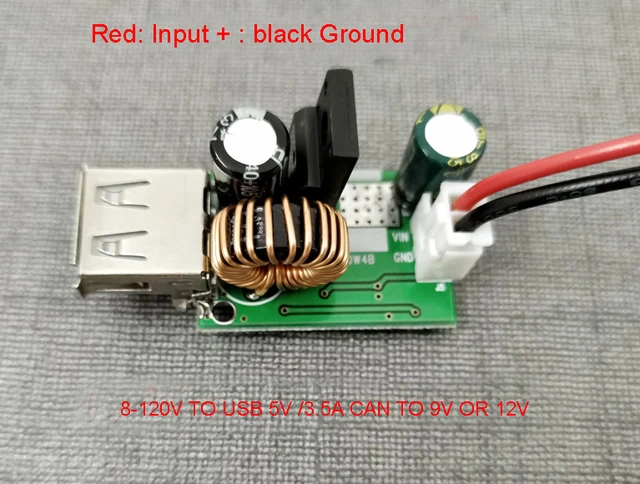 DC-DC Buck Converter 8V-120V 96V 84V 72V 60v 48v 36v schritt-down zu 5V 9V  12v 15V 19V 24v Spannung Geregelte USB Power versorgung AUTO - AliExpress