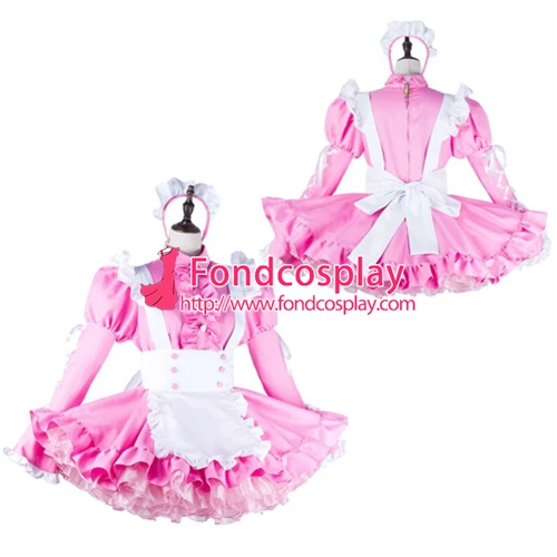 

Sissy maid cotton dress lockable Uniform cosplay costume Tailor-made[G2228]