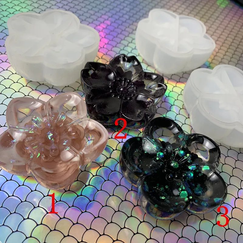 Прозрачный 3D Cherry Blossom силиконовая форма «сделай сам» эпоксидной руководство пластырь для ароматерапии формы для изготовления ювелирных