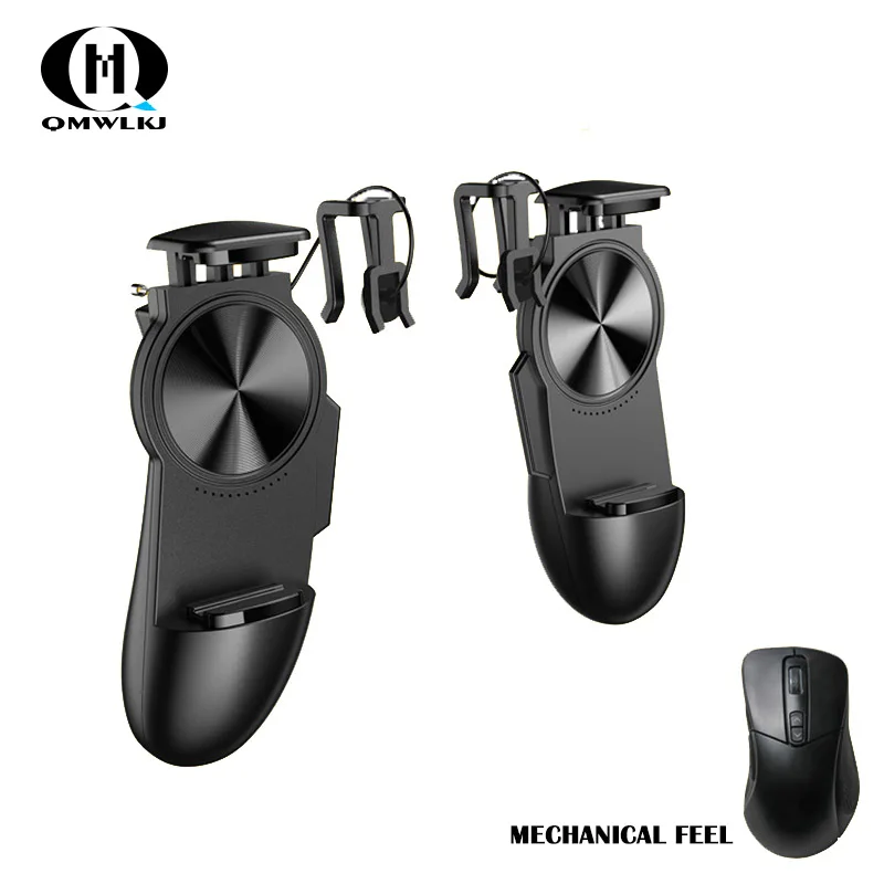 

S12 Smart Phone Mobile Gaming Trigger PUBG Gamepad Controller L1R1 Shooter Trigger Fire Button Aim Key Joystick