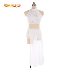 Платье для фигурного катания Nasinaya, индивидуальные юбки для конькобежцев для девочек, женщин, детей, Patinaje, гимнастика, представление 237