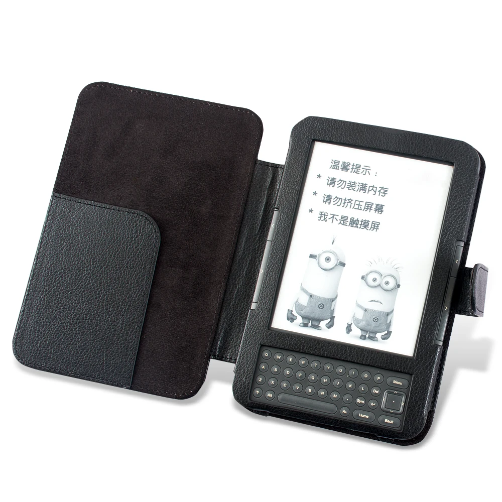  Case for Amazon Kindle 3 3rd generation ebook reader keyboard screen protector+stylus pen