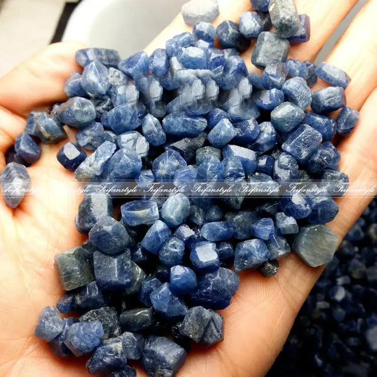 

100g Real Rare Natural Unheated blue Sapphire Corundum Facet Rough Specimen Natural stones and minerals