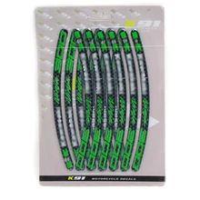 for Motorcycle Wheel Tire Reflective Rim Stickers And Decals Decoration Stickers FOR kawasaki ninja 300