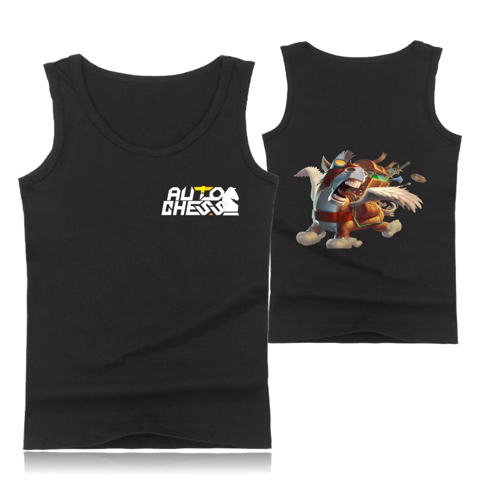 

Summer Tank Tops Men Sleeveless Gym Tank Top Cotton Quick Dry Workout Auto Chess Print Vest Helly Clothes Hansen for fans