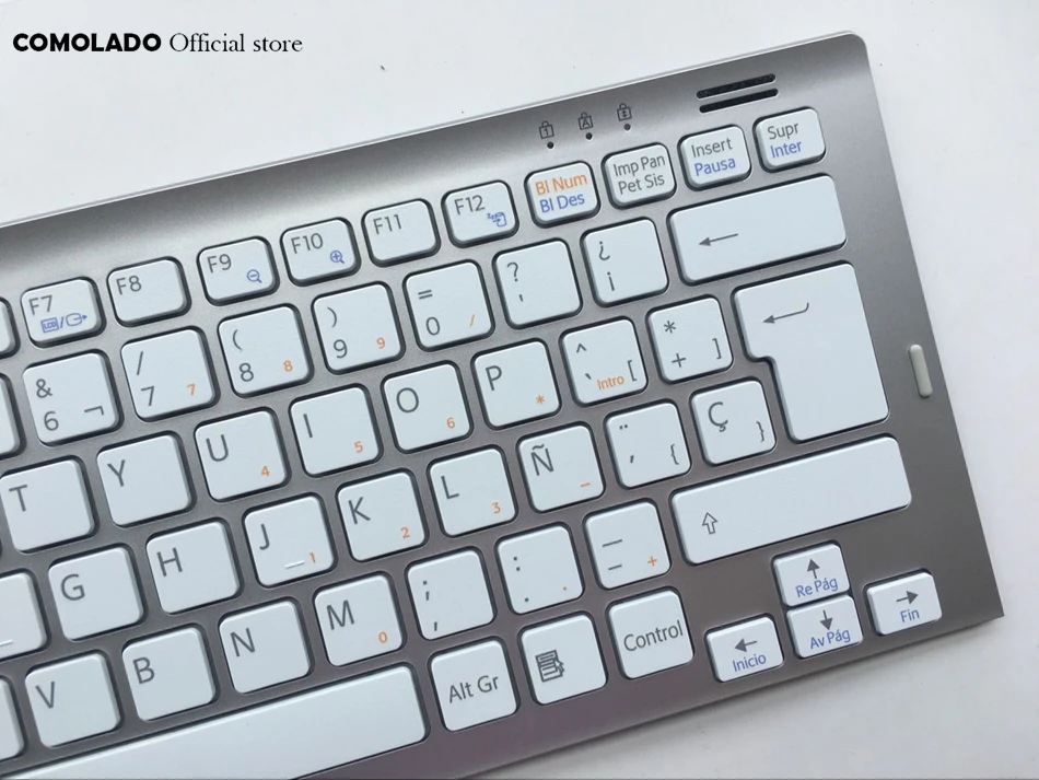 SP Spanish keyboard For SONY VGN-SR26 SR13 SR Series SR28 SR33 White with silver frame keyboard SP Layout (2)