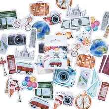 20packs/lot funny journey decoration adhesive stickers Diy cartoon diary stickers scrapbook stationery stickers wholesale kawaii butterfly vase diamond flower pvc decoration adhesive stickers diy stickers diary sticker scrapbook stationery stickers