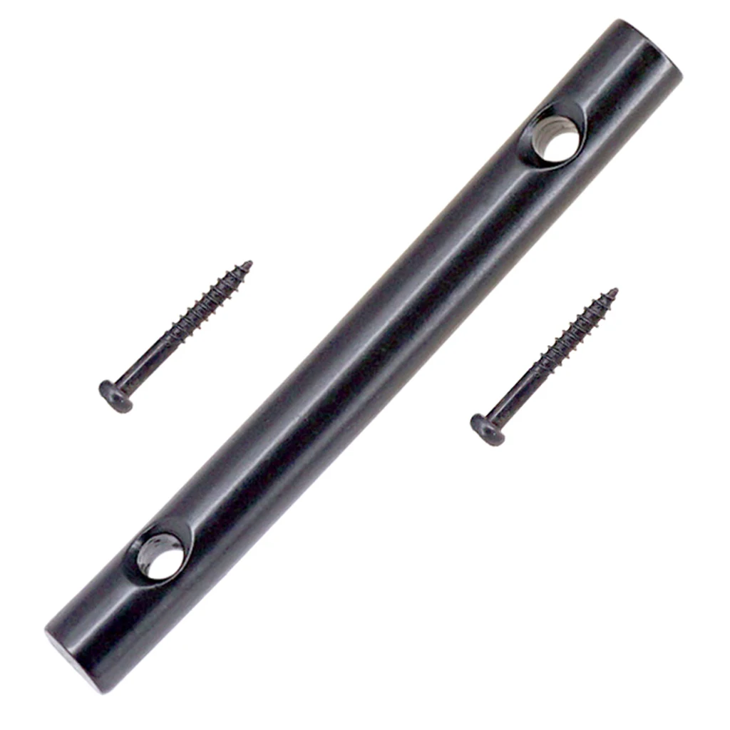 Electric Guitar Headstock String Retainer Bar 45mm Black with Mounting Screw Guitar String Retainer Bar Stringed Instrument Part