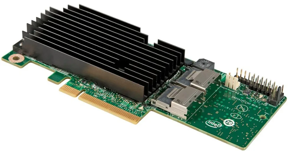 

RaidStorage INTEL Integrated RAID Module RMS25PB080 1GB CACHE LSISAS2208 RAID0.1.5.6 6Gb/s Storage Connector Module SAS Cards