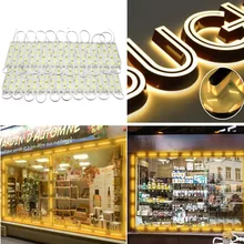 20-100 шт. супер яркий светодиодный модуль SMD 5054 теплый белый светильник 6 светодиодный 12 В постоянного тока водонепроницаемый рекламный светодиодный светильник