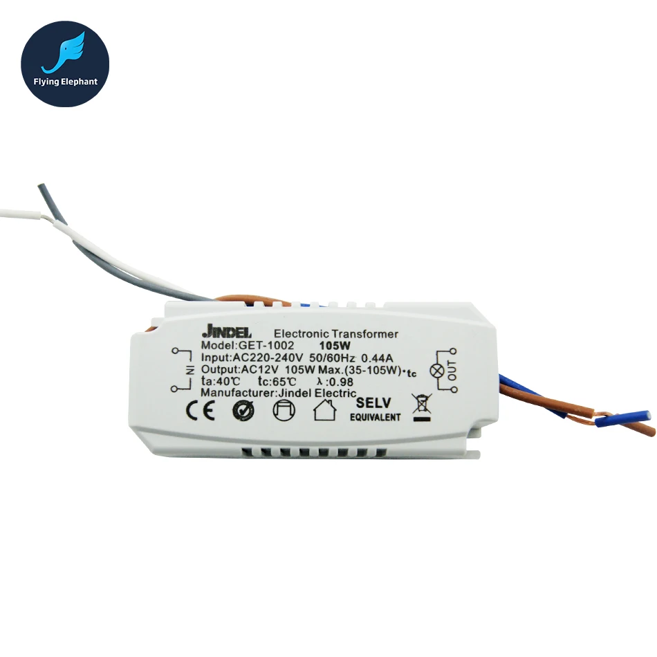 60 Вт 105 120 160 JINDEL электронный трансформатор AC220 240V 50/60 Гц для кристаллической