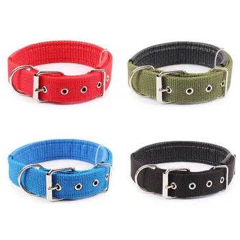 5 size Comfortable Adjustable Nylon Strap Dog Collar 1