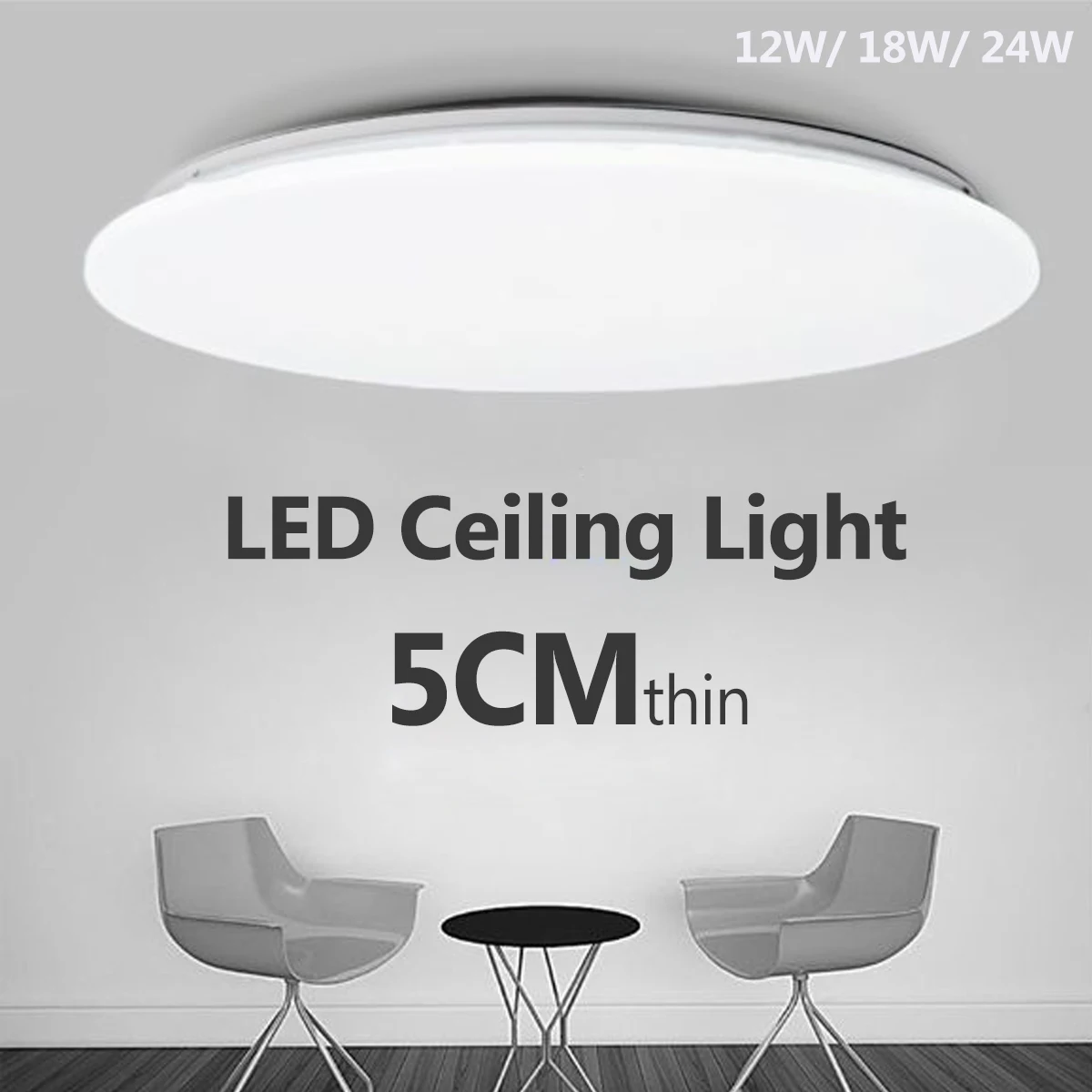 

AC 185-265V 12/18/24W Modern Led Ceiling lights Round Ceiling lamp for Living Room Bedroom Kitchen Fixture Lighting lamparas