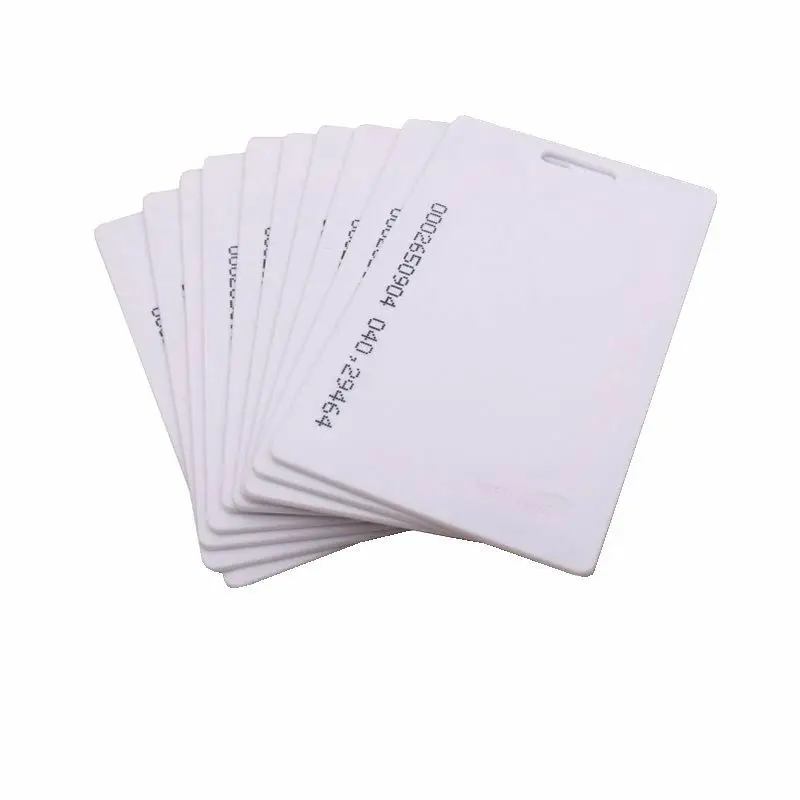 

100PCS RFID 125Khz EM4100 TK4100 blank smart card ID Thick Cards EM ID Badge for Time Attendance System